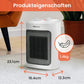 Pro Breeze 2000W Mini Heizlüfter Energiesparend Leise Elektroheizung 3 Heizstufen. Keramik Heizlüfter. Betrieb im Büro, Wohnzimmer, Schlafzimmer oder Terasse – Weiß