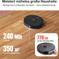 roborock Q7 M5 Saugroboter mit Wischfunktion, 10.000Pa Starker Saugkraft, Dual Anti-Tangle-System, 150Min Laufzeit, LiDAR Navigation, Staubsauger Roboter für Teppich, Tierhaare, APP Steuerung(Schwarz)
