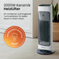 Pro Breeze 2000W Mini Heizlüfter Energiesparend Leise Elektroheizung 3 Heizstufen. Keramik Heizlüfter. Betrieb im Büro, Wohnzimmer, Schlafzimmer oder Terasse – Weiß