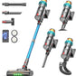 ElecKeys K10 Akku Staubsauger 48000Pa/580W/65 min, Superleise Staubsauger Kabellos mit LED Display, Akkustaubsauger mit Anti-Tangle-Bürste, Selbststehend für Tierhaare Teppiche Hartböden