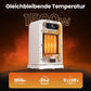 FLANUR Tragbarer Heizlüfter mit Thermostat, 1500W PTC-Keramik-Schnellheizung & ECO-Modus - 2-in-1-Heizlüfter, Digitalanzeige, 12-Stunden-Timer, unter 35dB leiser Heizlüfter-Schwarz, 1Pack+2Modes