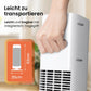 Pro Breeze 2000W Mini Heizlüfter Energiesparend Leise Elektroheizung 3 Heizstufen. Keramik Heizlüfter. Betrieb im Büro, Wohnzimmer, Schlafzimmer oder Terasse – Weiß
