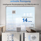 ECOVACS WINBOT W2S Omni Fensterputzroboter mit Multifunktionsstation, intelligenter Bis-an-den-Rand-Reinigung mit TruEdge™, Aufladen während des Betriebs, DREI Wasserdüsen, 12-stufigem Schutz