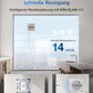 ECOVACS WINBOT W2S Omni Fensterputzroboter mit Multifunktionsstation, intelligenter Bis-an-den-Rand-Reinigung mit TruEdge™, Aufladen während des Betriebs, DREI Wasserdüsen, 12-stufigem Schutz