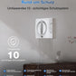 ECOVACS WINBOT W2 PRO Fensterputzroboter, 3-Düsen-Wassersprüher, 10-Stufen-Schutzsystem, Win-SLAM 4.0 Pfadplanung, Steady-Climbing-System, Kanten-Erkennung, App-Steuerung, Weiß