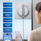 ECOVACS WINBOT W2 PRO Fensterputzroboter, 3-Düsen-Wassersprüher, 10-Stufen-Schutzsystem, Win-SLAM 4.0 Pfadplanung, Steady-Climbing-System, Kanten-Erkennung, App-Steuerung, Weiß