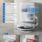 ECOVACS DEEBOT T80 Omni Saugroboter mit Wischfunktion, 18.000 Pa, OZMO Roller Wischwalze mit kontinuierlicher Frischwasser-Selbstreinigung, ZeroTangle 3.0,Moppwäsche mit 40-75℃ heißem Wasser, Schwarz