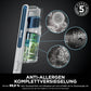 Shark PowerPro Akku-Staubsauger freistehend, bis 50 Min. Laufzeit, kabellos, beutellos, für Tierhaare, Allergiker, Teppich und Hartböden, mit LED-Licht und Knickgelenk-Rohr, Navyblau, IZ380EU