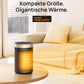 Dreo Energiesparender Heizlüfter, 34 dB Leiser 1500W Elektrischer PTC Keramik, Thermostat, Überhitzungs- & Kippschutz, 12 Std. Timer, Elektroheizung für Räume Schlafzimmer, Atom 316, Gold