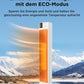 Midea NTH20-22ER(WH) Heizlüfter Energiesparend Leise mit Fernbedienung,PTC 2000 Watt Keramik Heizlüfter mit Thermostat, 2 Heizstufen, 24H Timer, ECO-Modus，für große Räume, 75°-Oszillation, 58CM, Weiß