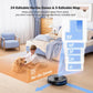 Lubluelu Saugroboter mit Wischfunktion 3-1, 4500Pa Staubsauger Roboter mit Lasernavigation, 54 dB Roboterstaubsauger mit Anti-Siphon-Technologie, 150 Min Laufzeit, APP Steuerung, 24 No-Go Zonen (SL68)