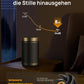 Dreo Energiesparender Heizlüfter, 34 dB Leiser 1500W Elektrischer PTC Keramik, Thermostat, Überhitzungs- & Kippschutz, 12 Std. Timer, Elektroheizung für Räume Schlafzimmer, Atom 316, Gold