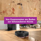 Bosch Spotless Max BCRDW3B Saugroboter mit Wischfunktion, 11.000 Pa Saugkaft, rotierende Wischpads, Nass-Trocken-Servicestation, Selbstreinigung, Smart Vision Navigation, Steuerung per App, schwarz