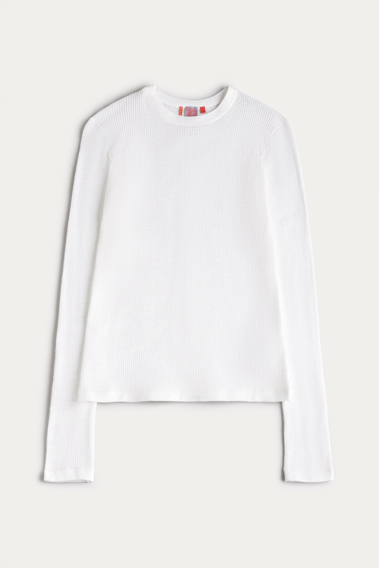 LONG-SLEEVE RIBBED TEE