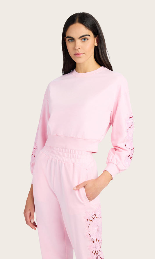 Arabella Lace Combo Sweatshirt