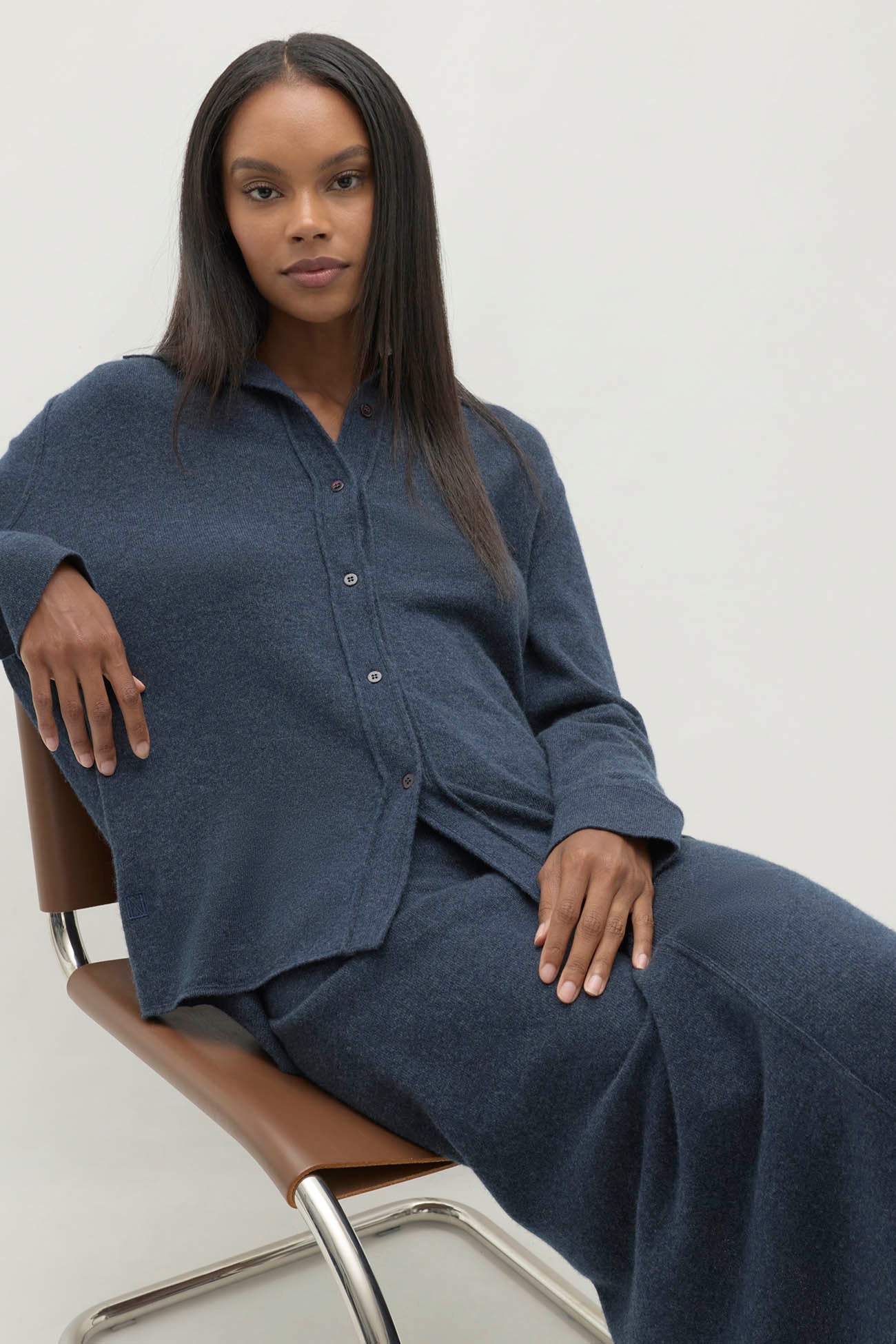 CATANIA DENIM CASHMERE SHIRT