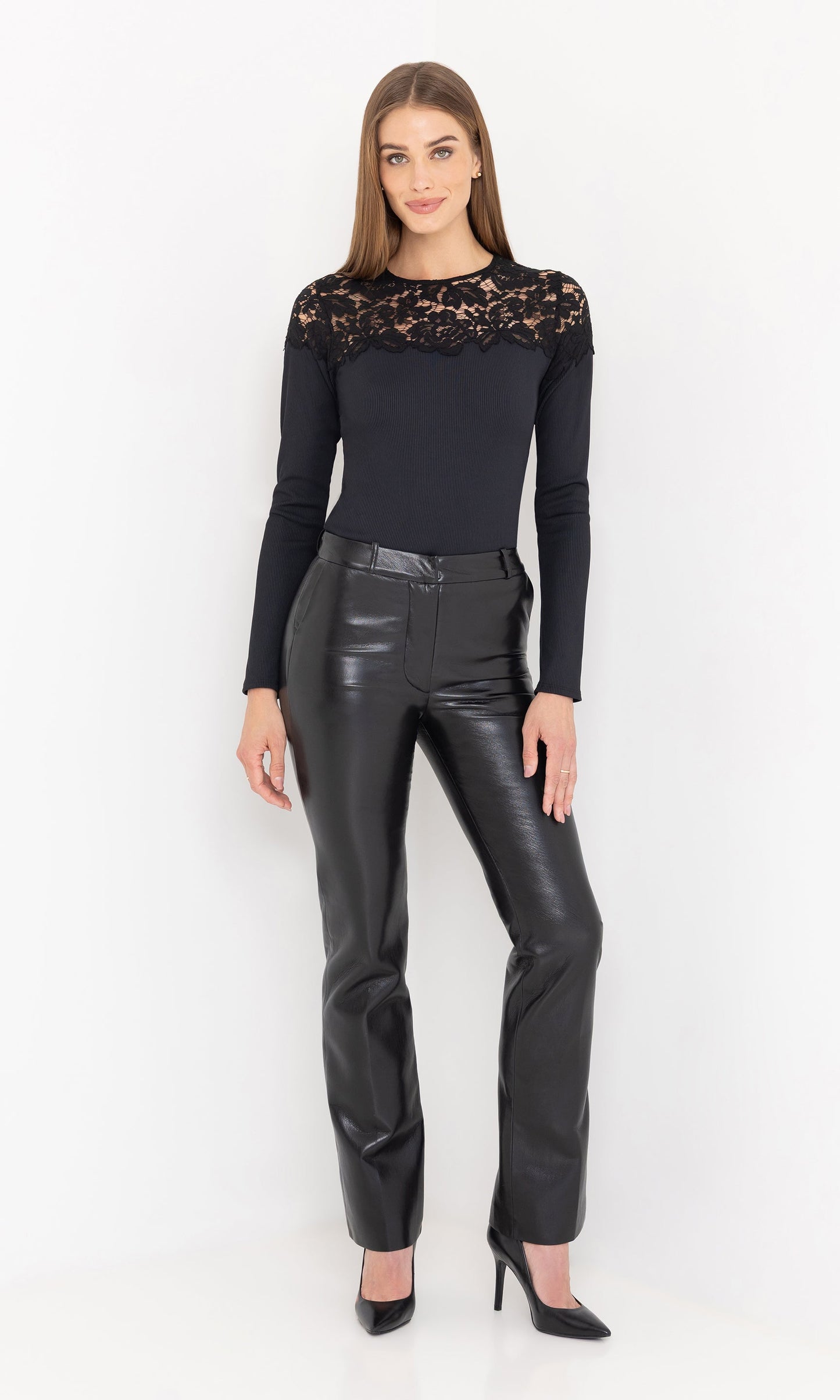 Lynette Vegan Leather Pants