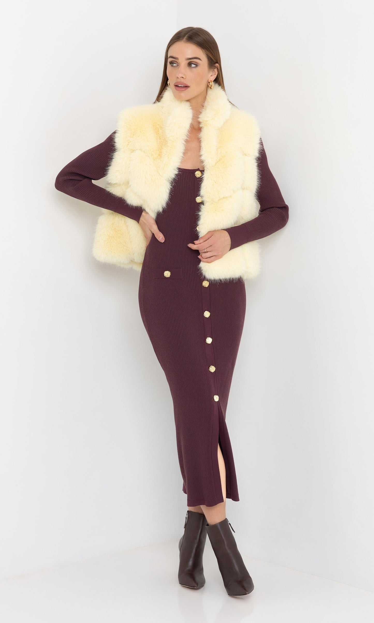 Rosario Faux Fur Vest