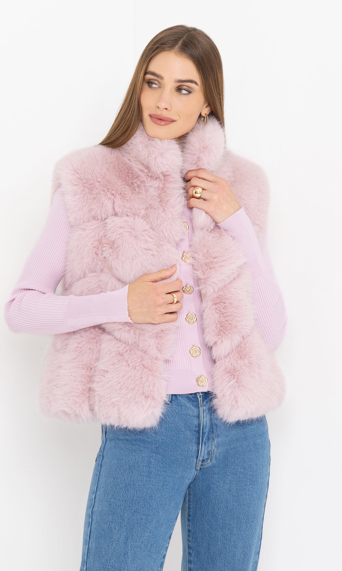 Rosario Faux Fur Vest