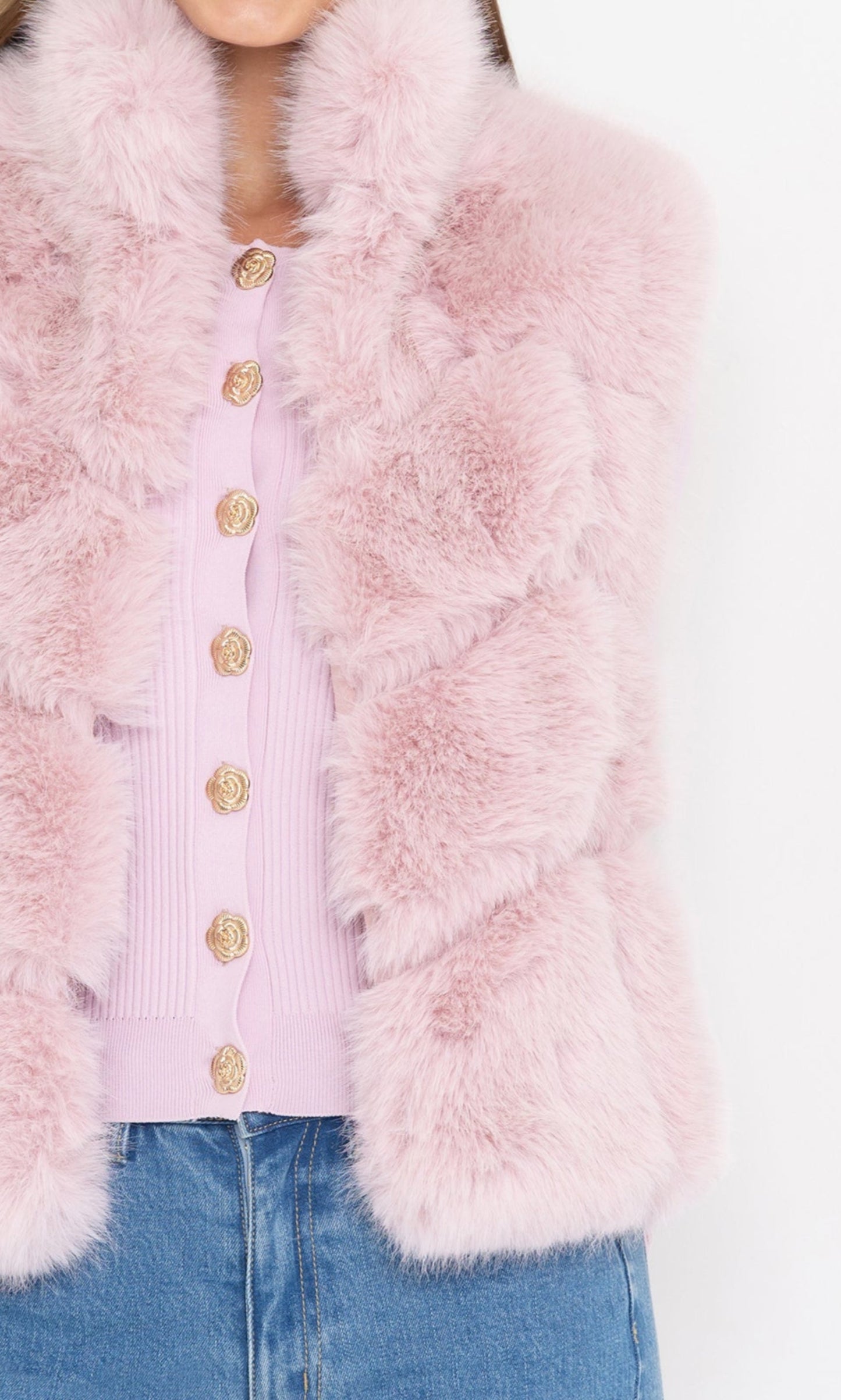 Rosario Faux Fur Vest