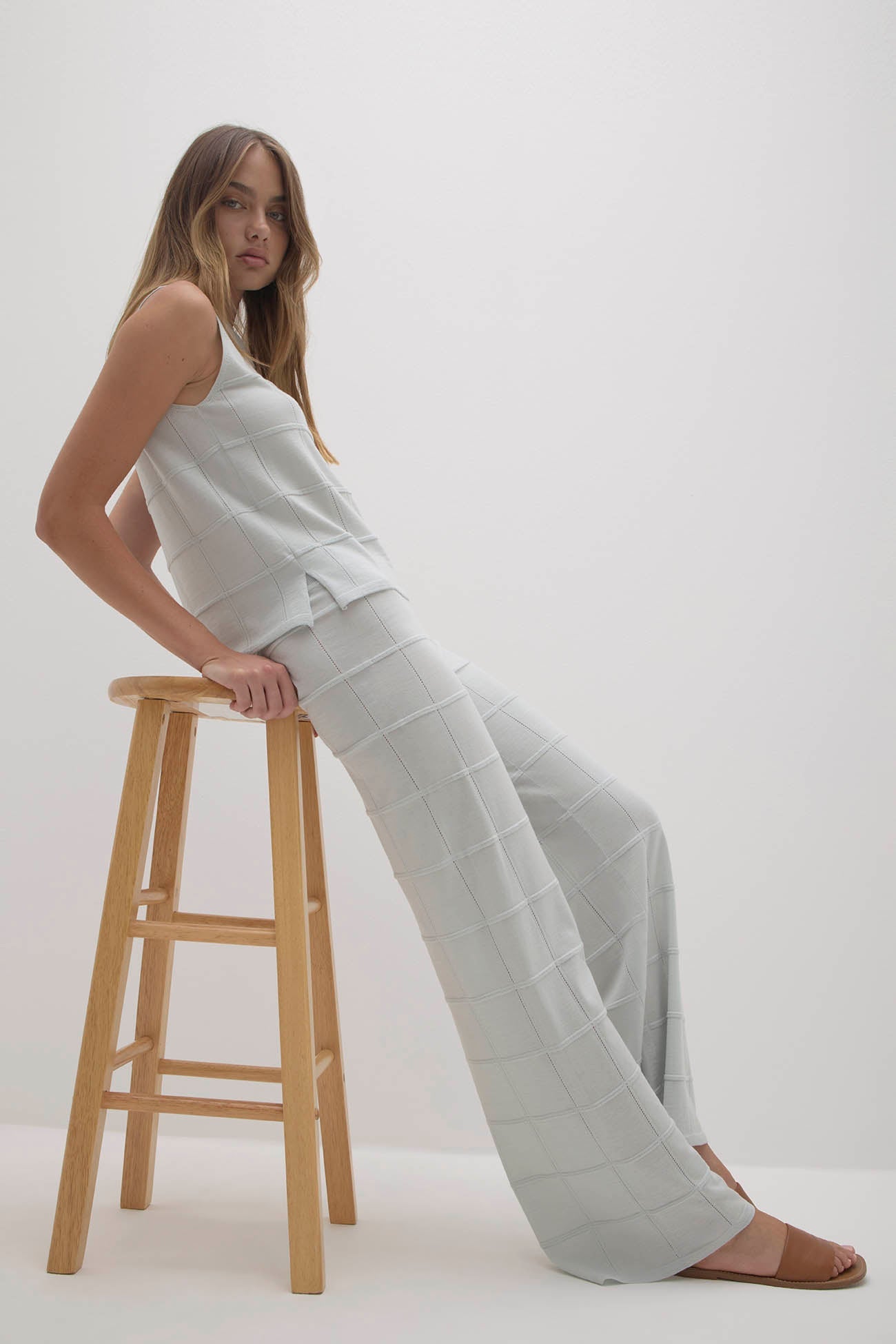 AMALFI MERINO BLEND WIDE-LEG PANT