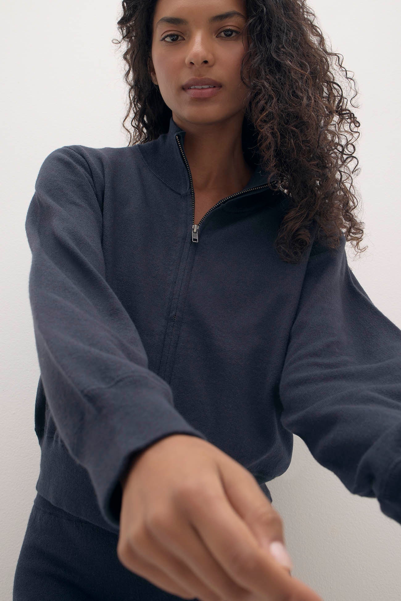 ALINA COTTON CASHMERE TRACK JACKET