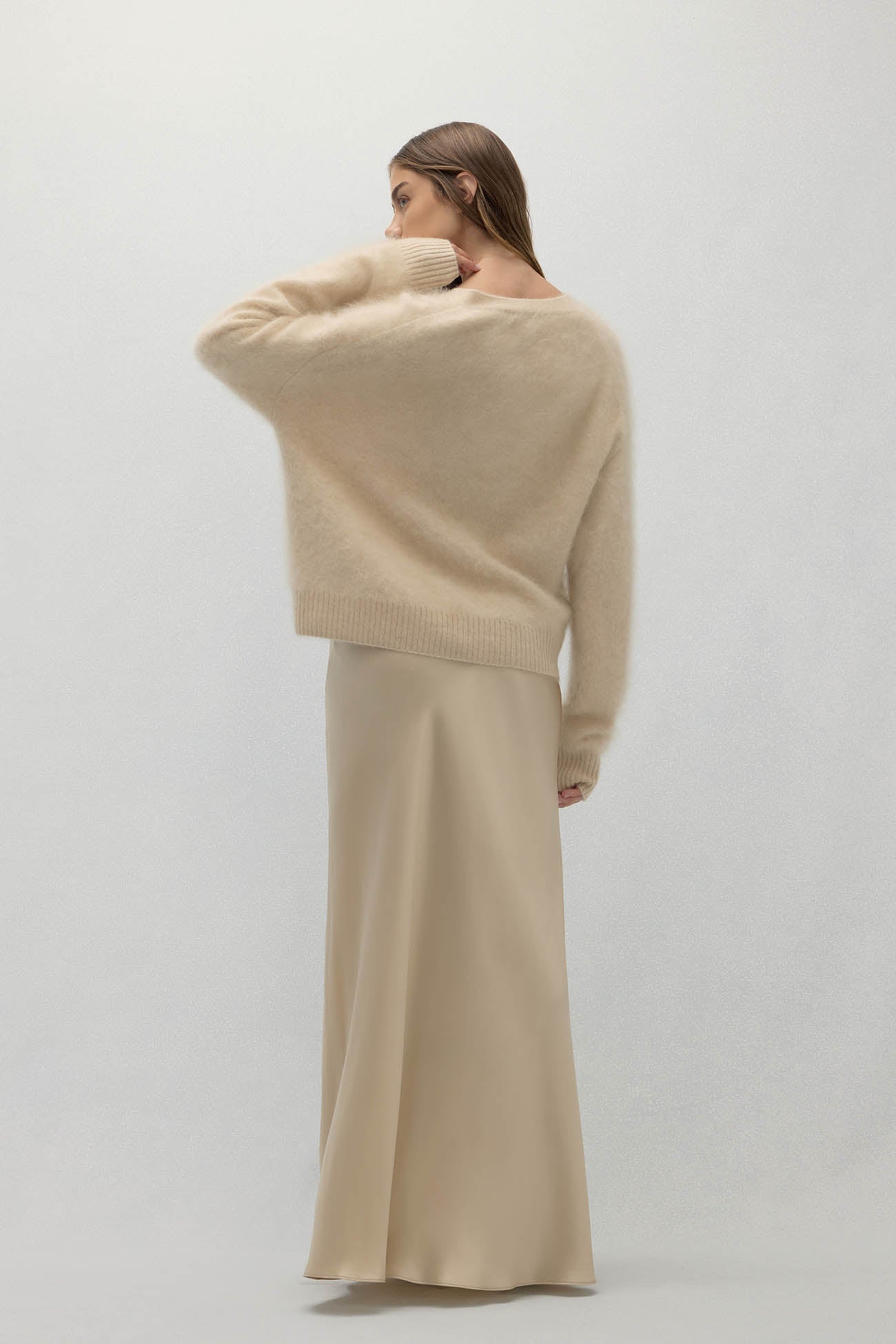 MICHAELA BRUSHED CASHMERE CARDIGAN