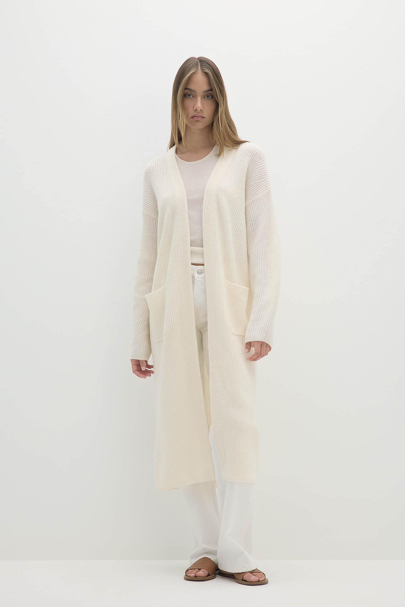 ALISE LONGLINE CASHMERE CARDIGAN