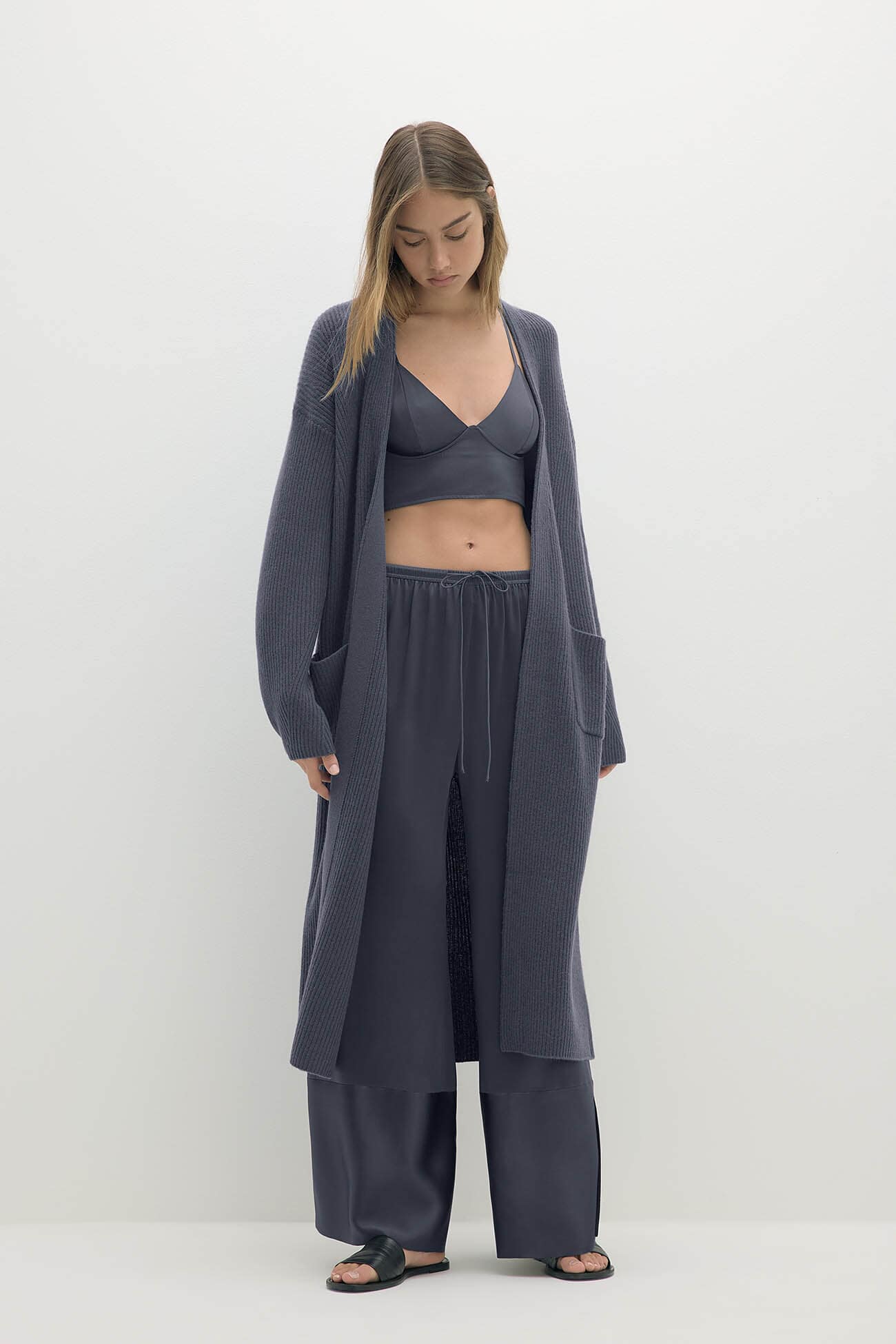 ALISE LONGLINE CASHMERE CARDIGAN