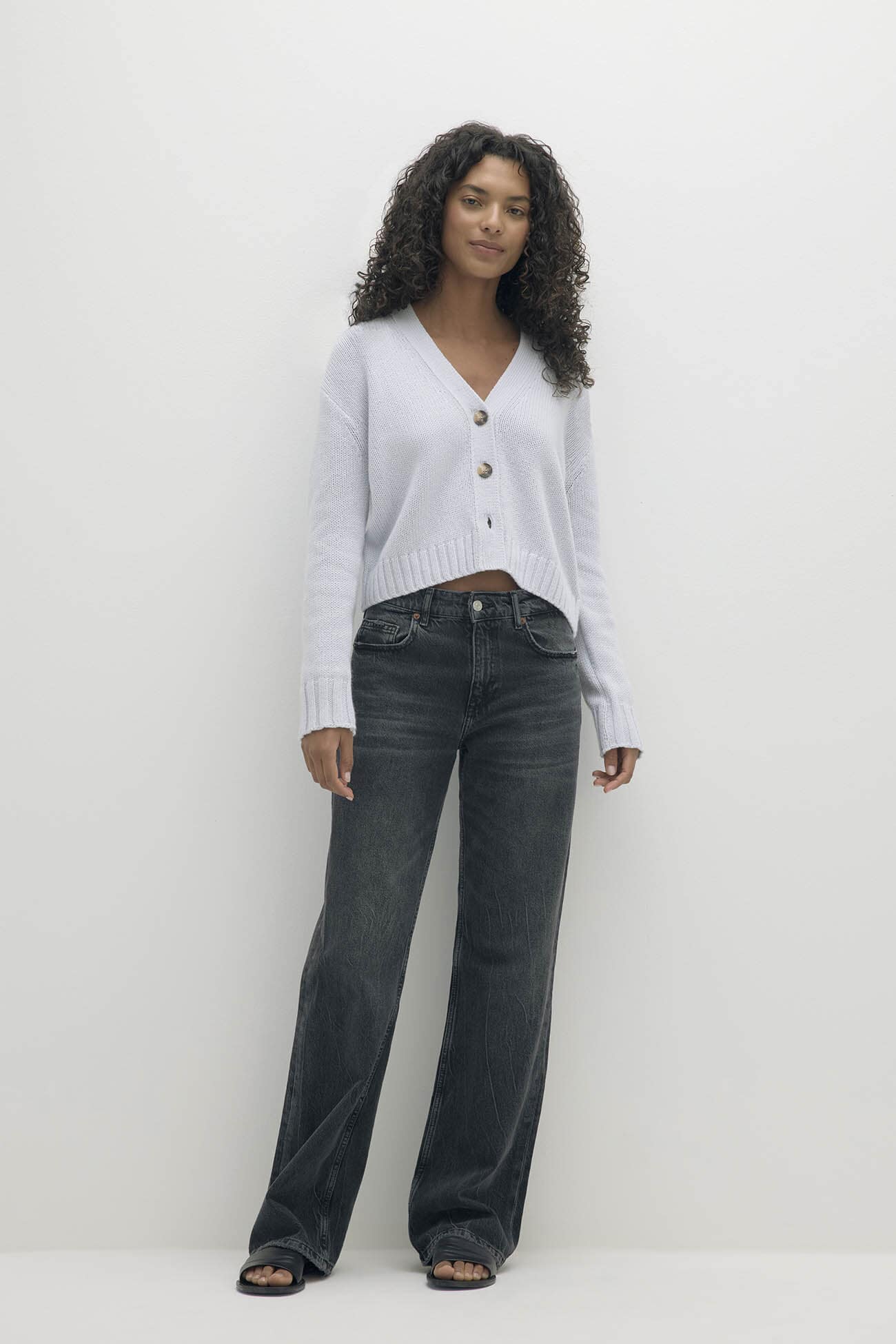 GENEVIEVE ORGANIC CASHMERE BLEND CARDIGAN