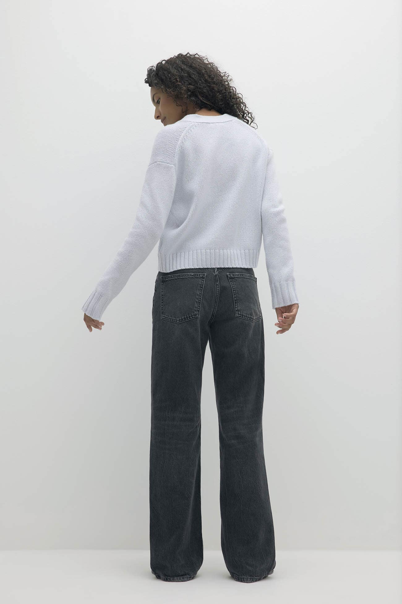 GENEVIEVE ORGANIC CASHMERE BLEND CARDIGAN