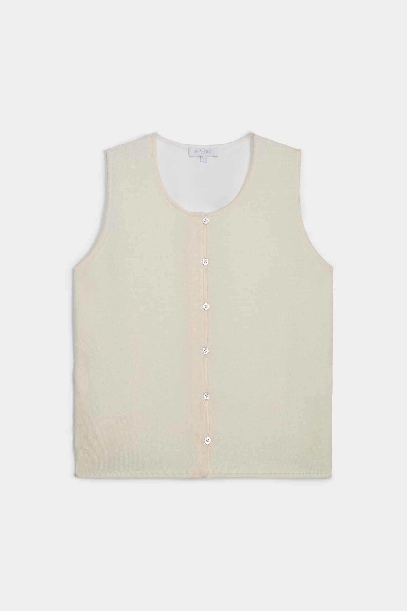 VERONICA CASHMERE BLEND BUTTON-UP VEST