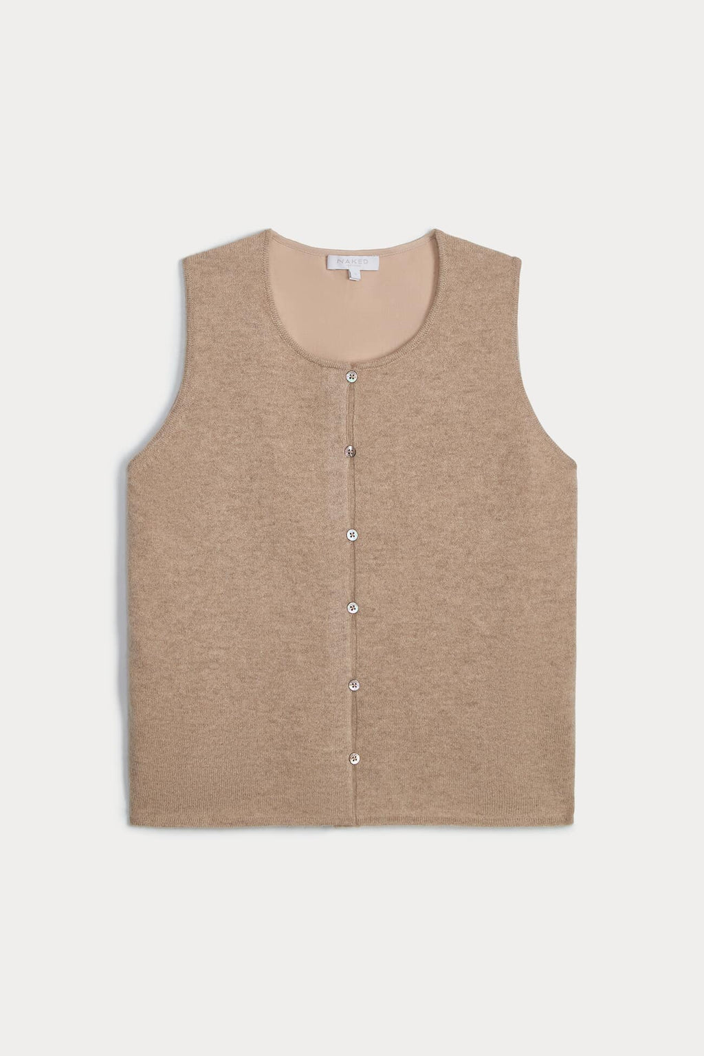 VERONICA CASHMERE BLEND BUTTON-UP VEST