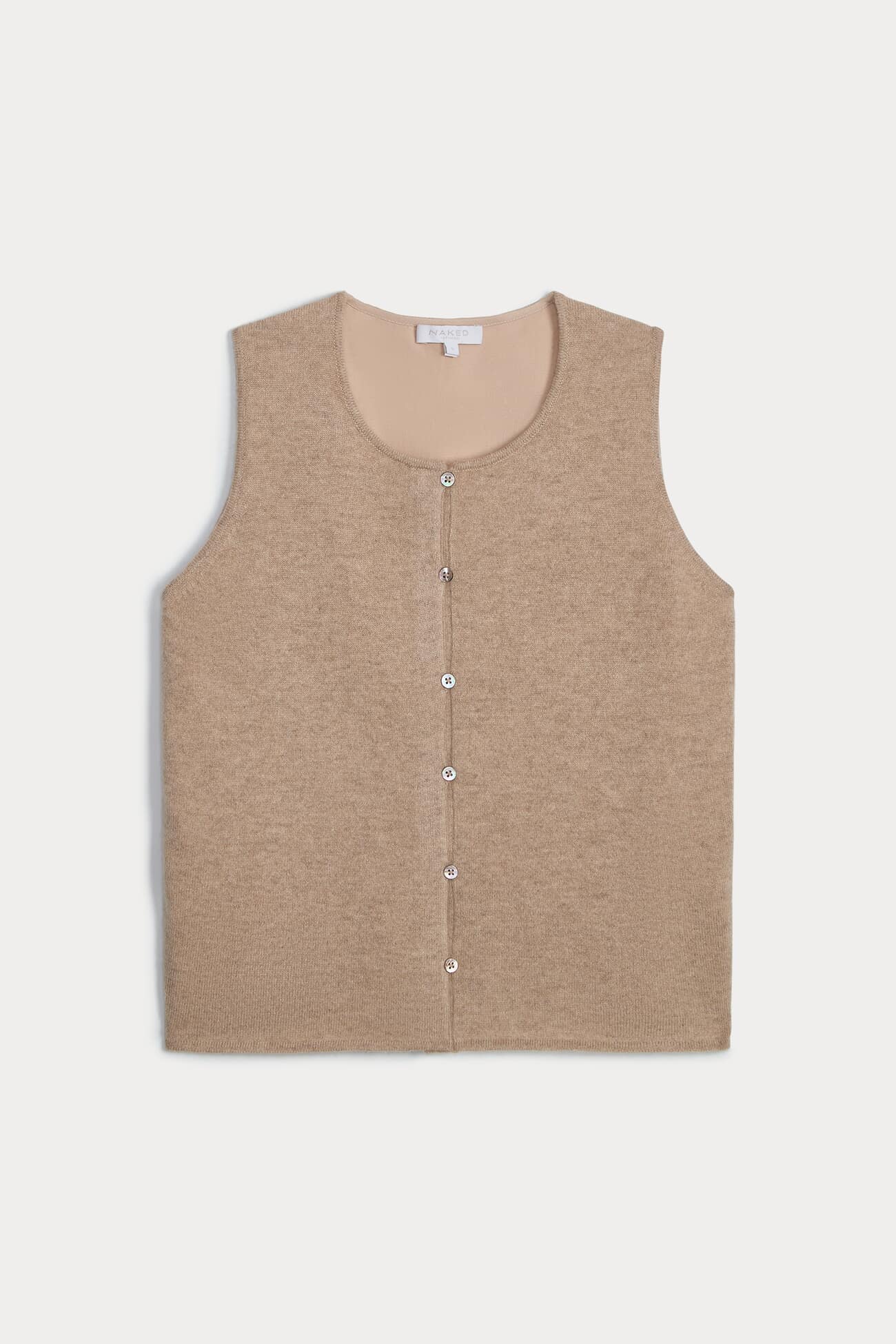 VERONICA CASHMERE BLEND BUTTON-UP VEST