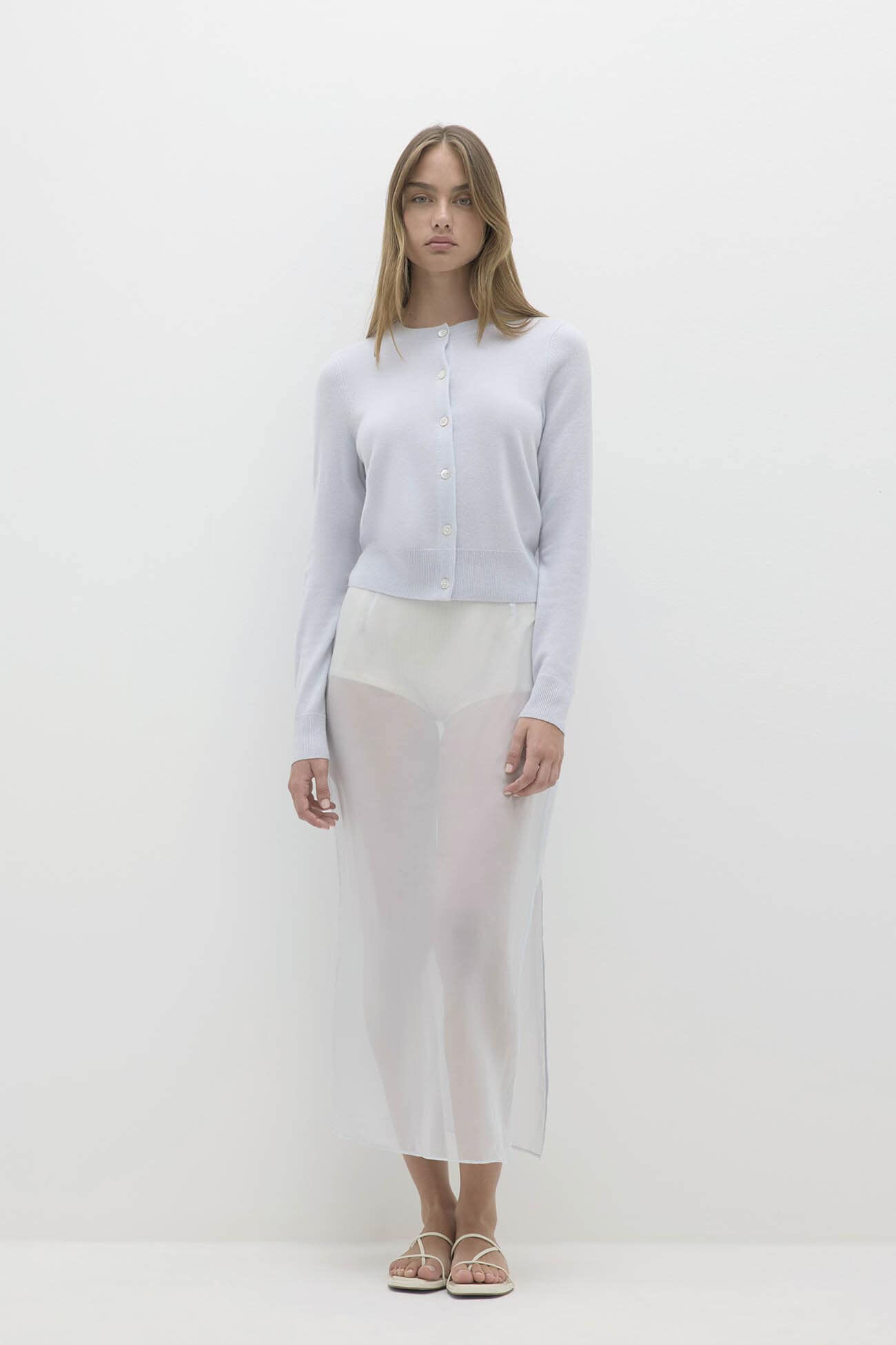 JAYLA BUTTON-UP CASHMERE CARDIGAN