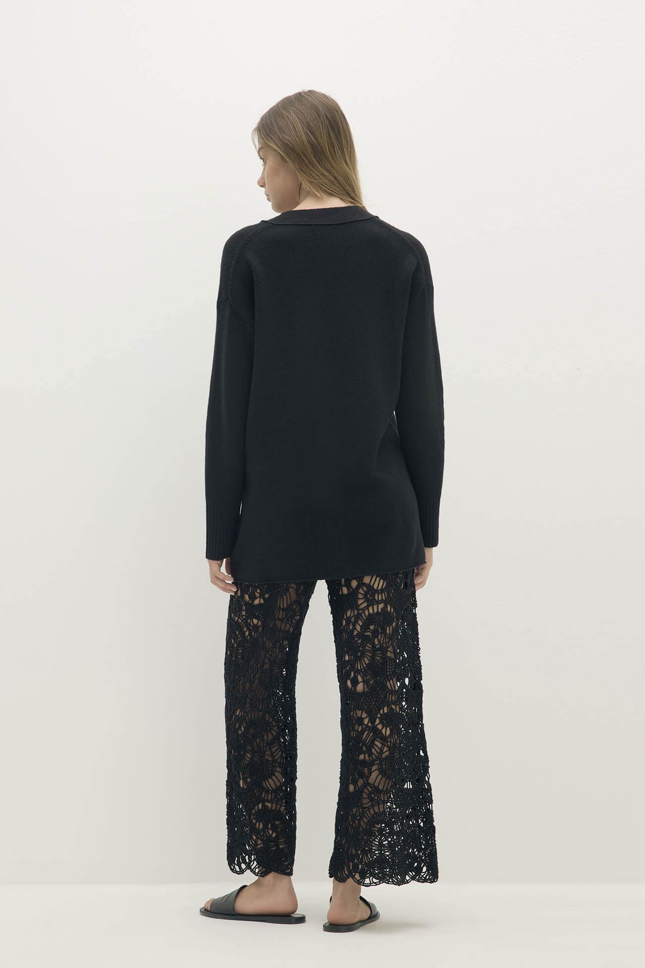 ADELINA BUTTON-UP CASHMERE CARDIGAN