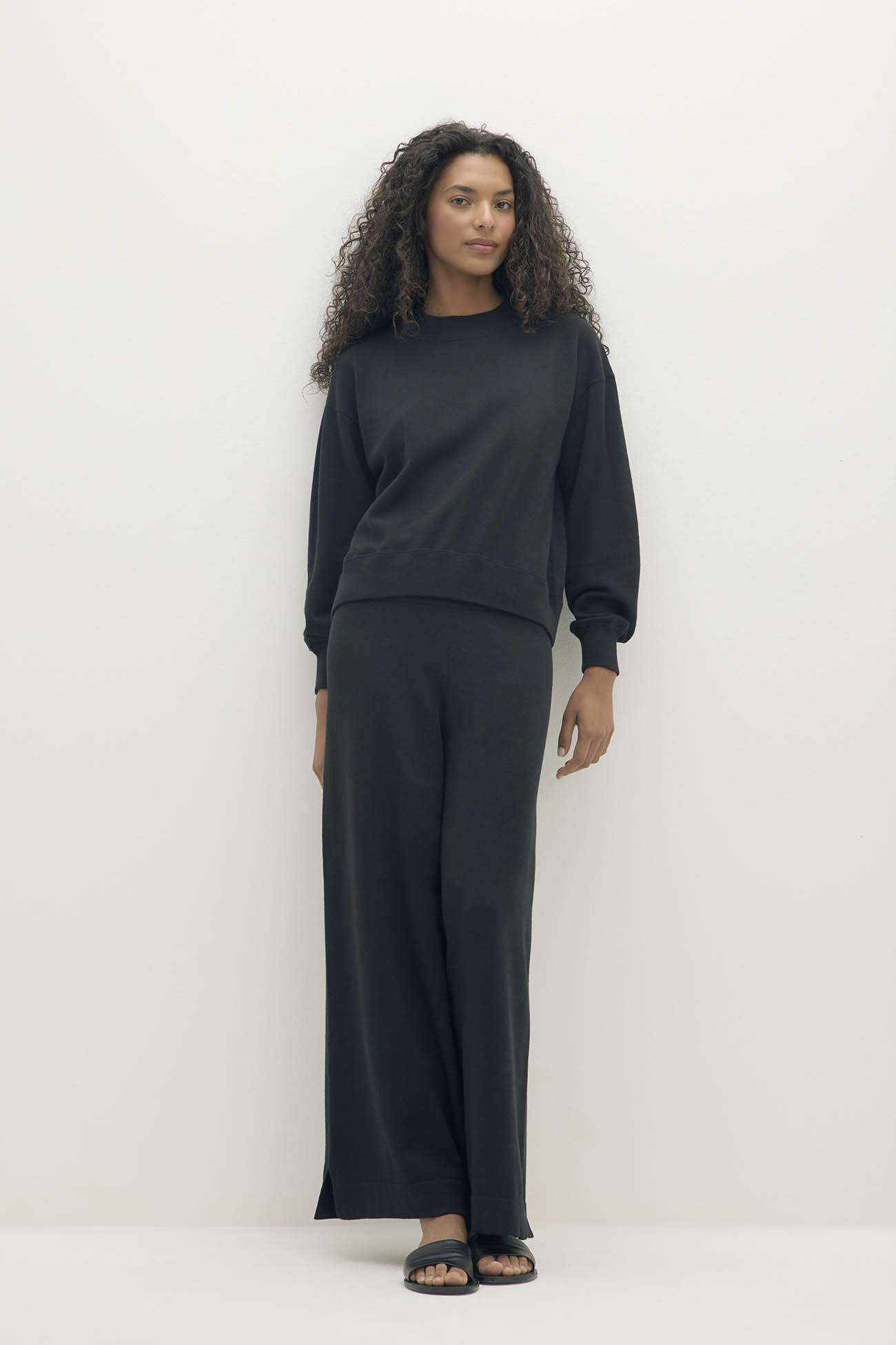 BIANKA COTTON CASHMERE CREWNECK PULLOVER