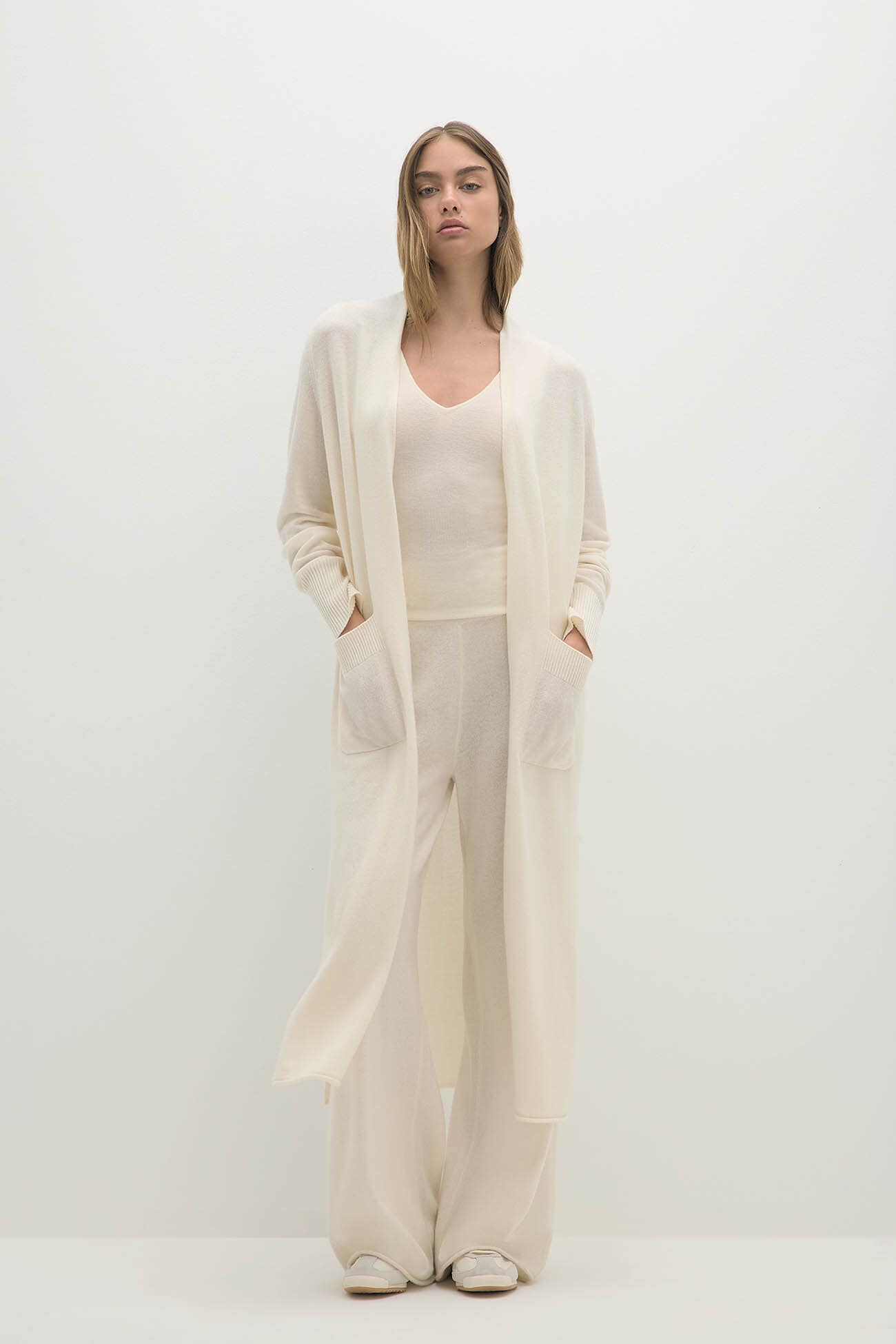 CARMELA LONGLINE CASHMERE CARDIGAN