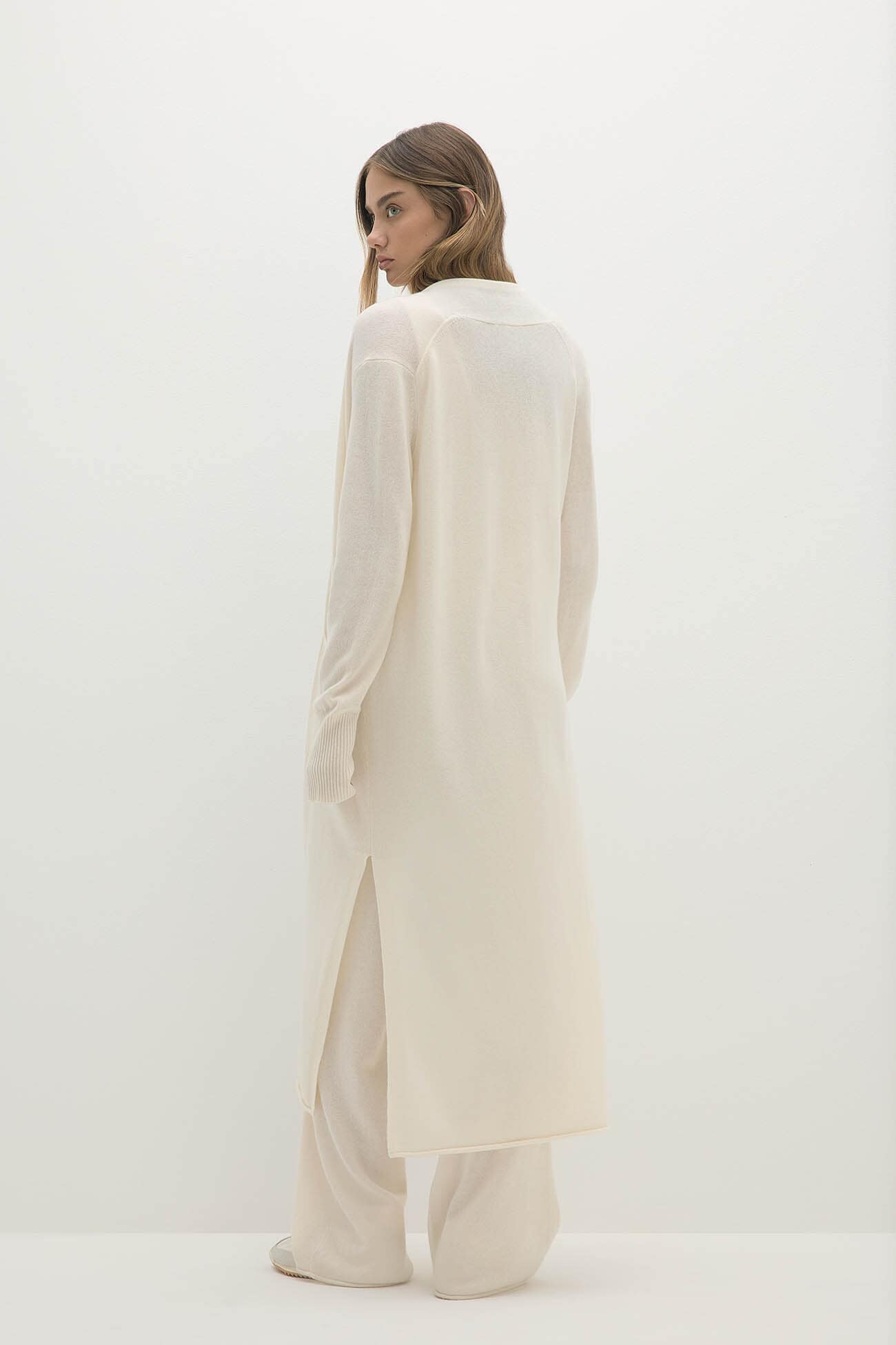 CARMELA LONGLINE CASHMERE CARDIGAN