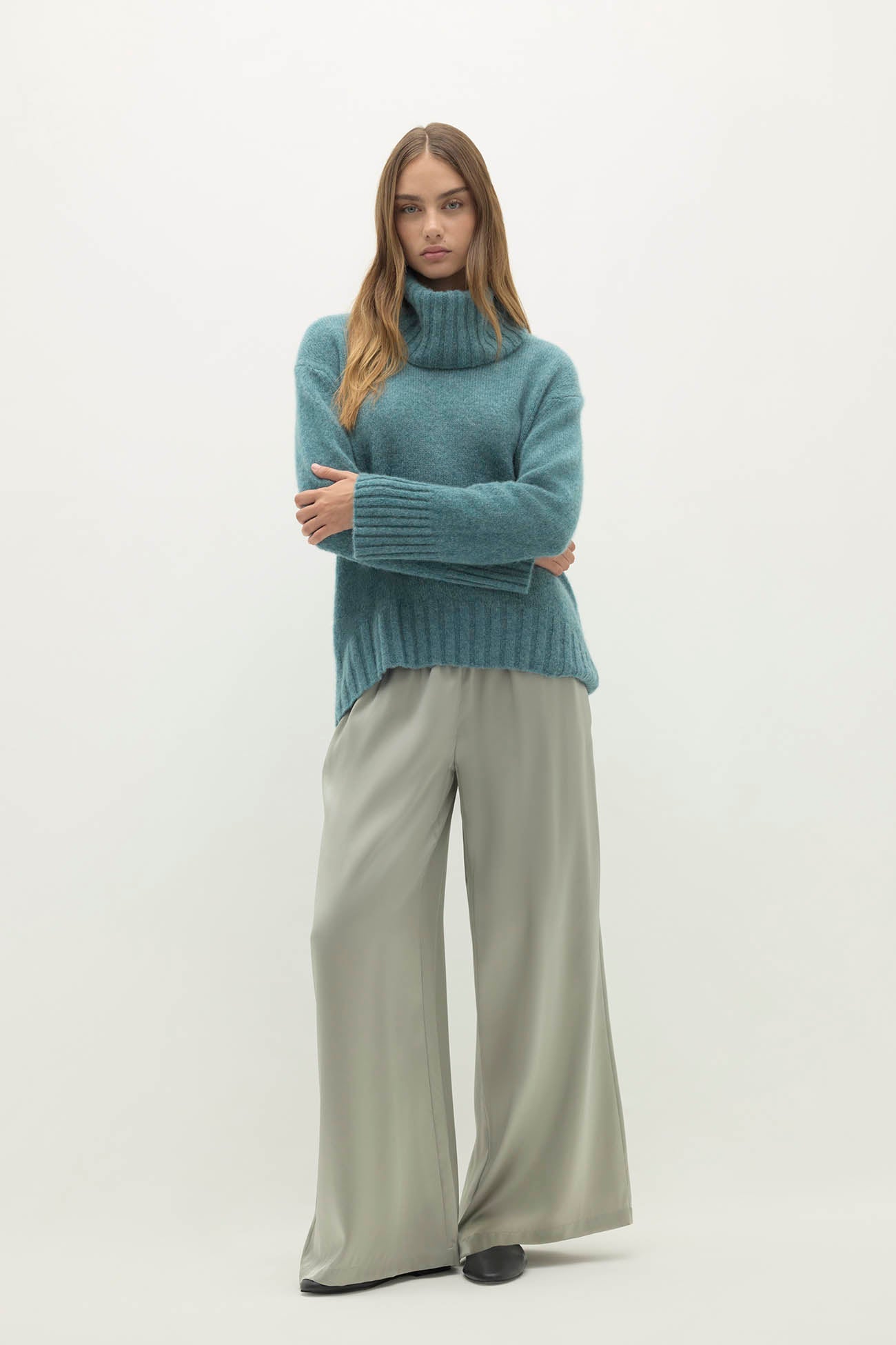 MARTINA CLOUD SPUN CASHMERE TURTLENECK