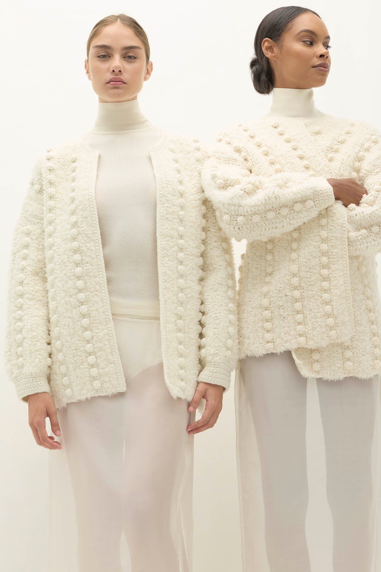 ISA HAND KNIT BUBBLE CARDIGAN