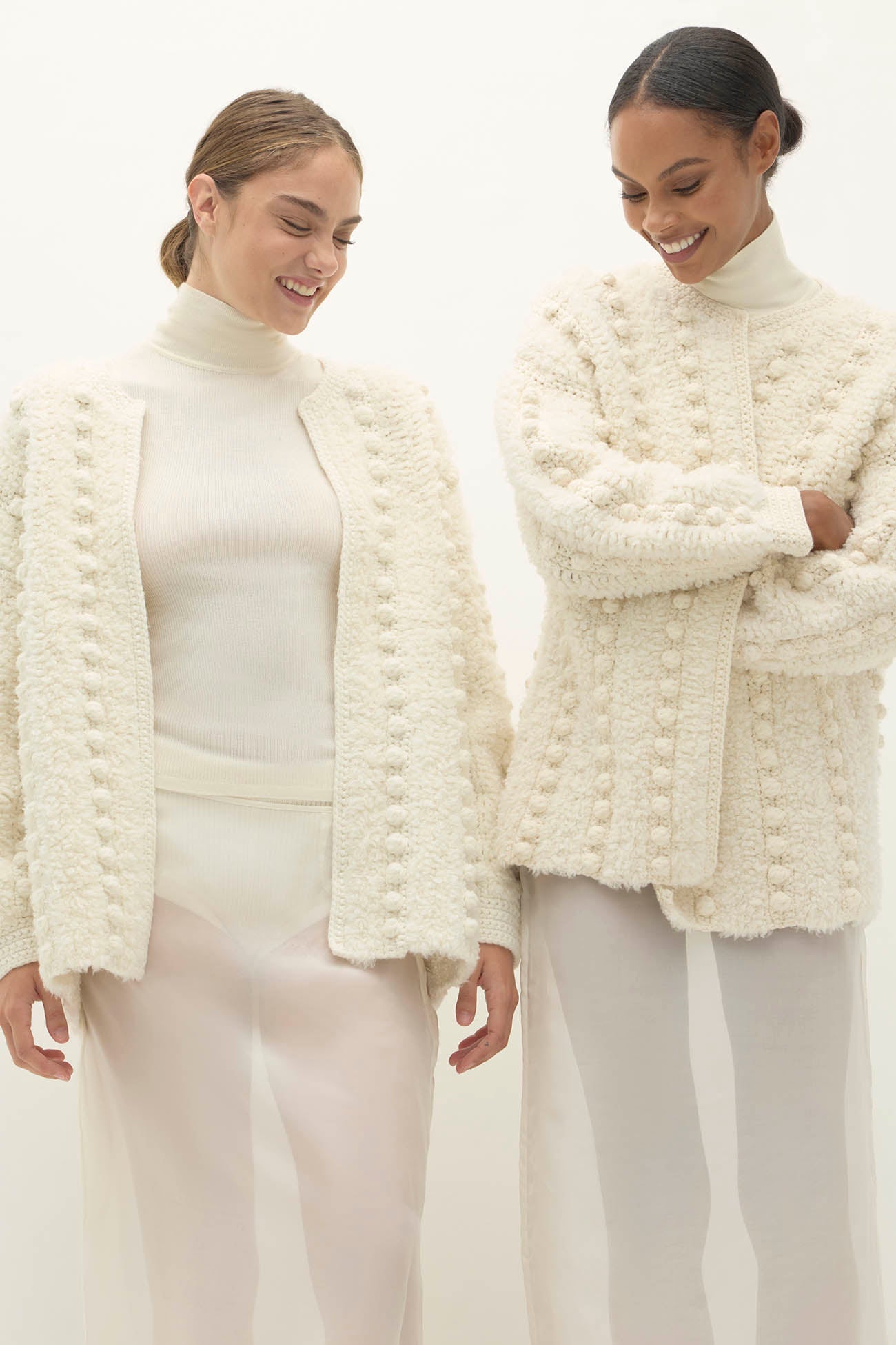 ISA HAND KNIT BUBBLE CARDIGAN