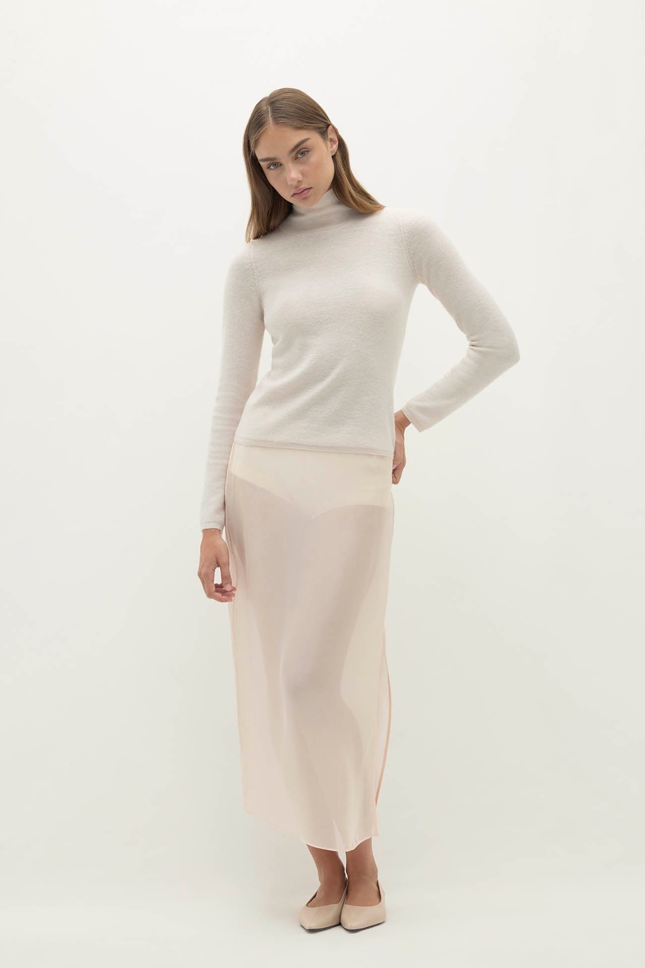 LIVIA SEQUIN TURTLENECK