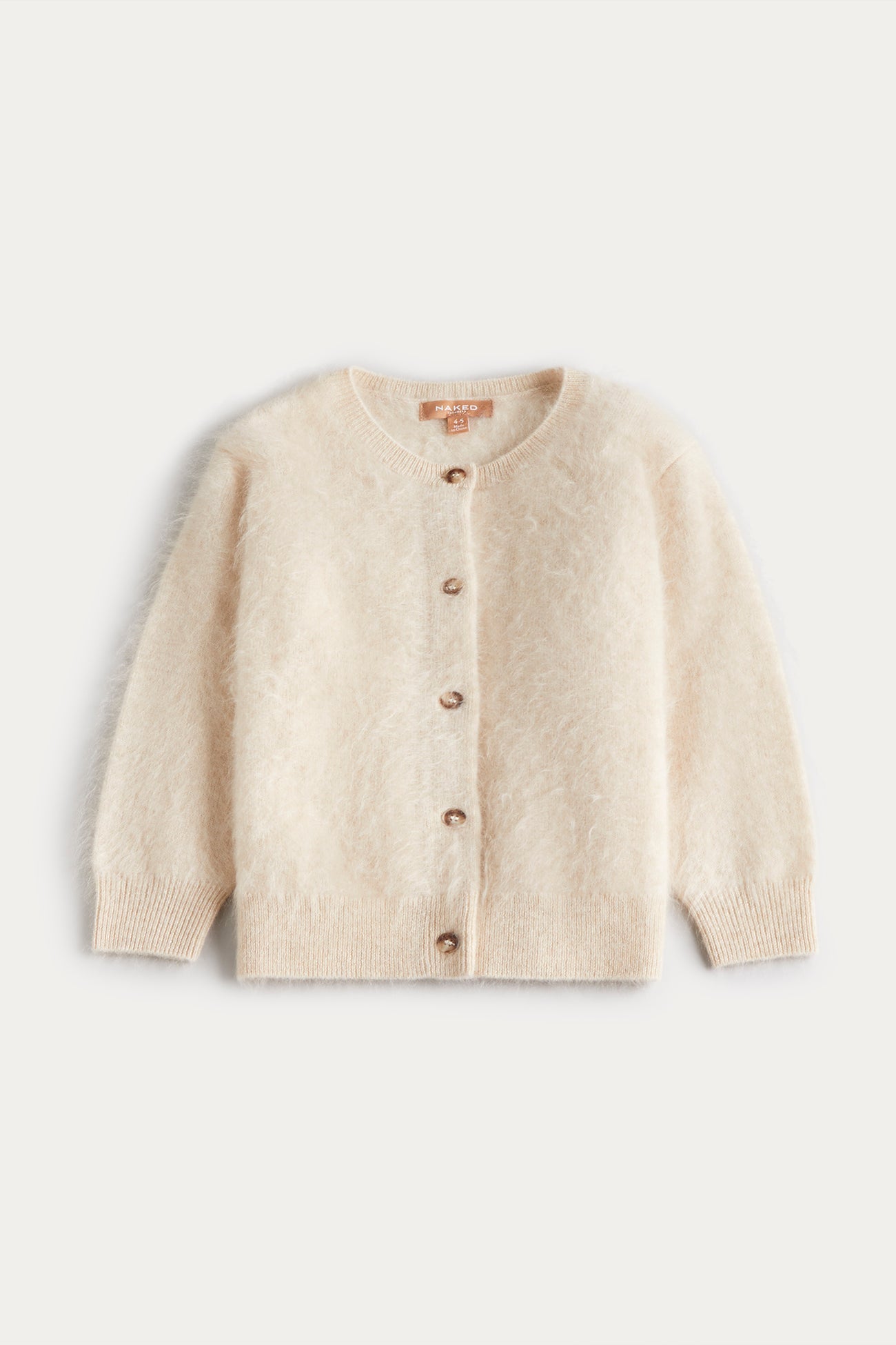 LOLA KIDS BRUSHED CASHMERE CARDIGAN