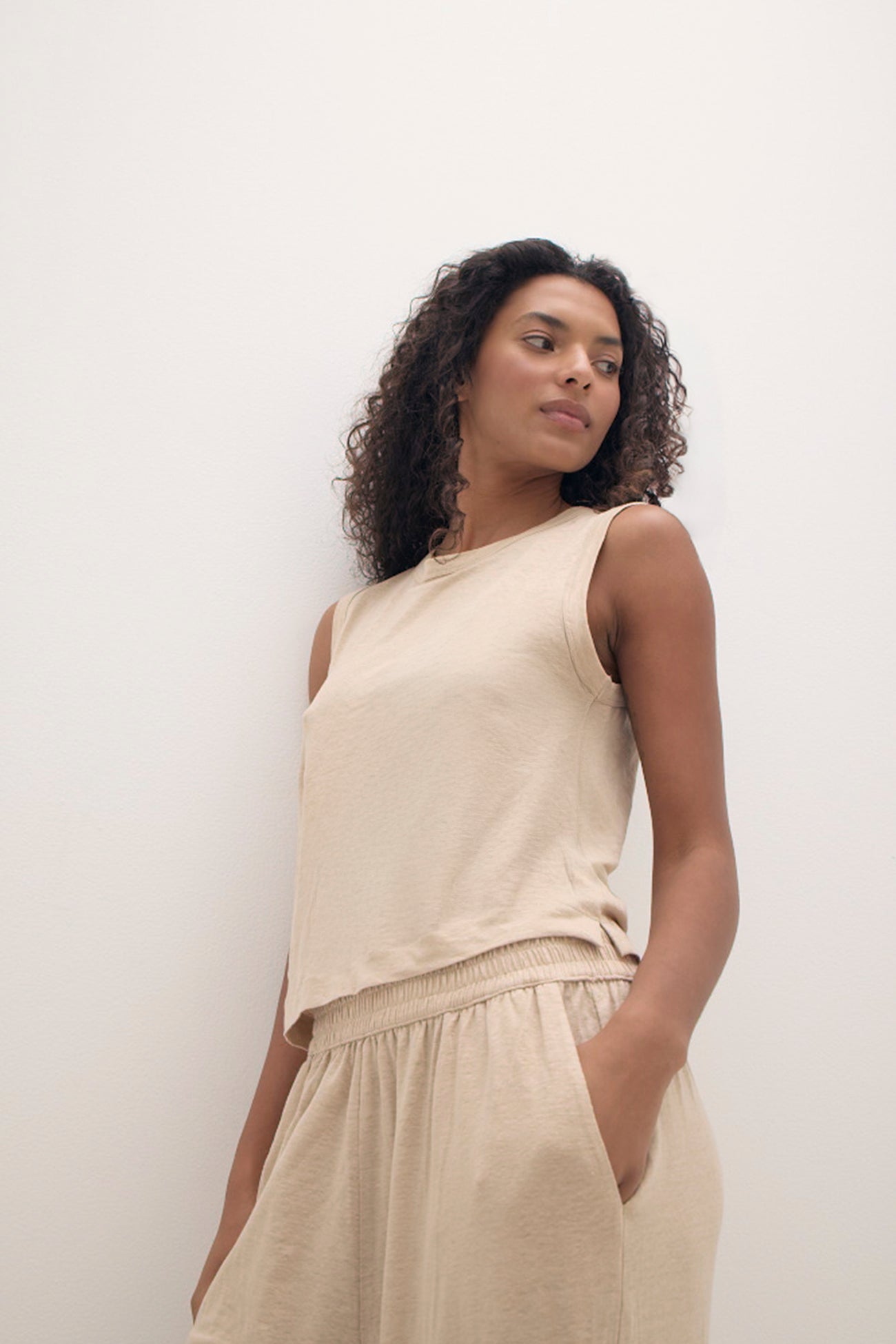 LUELLA LINEN TANK TOP