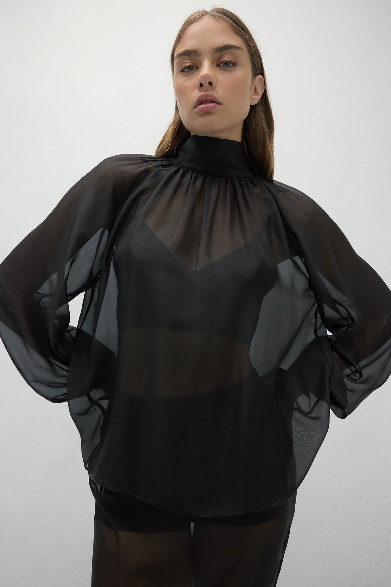 AMARA SILK ORGANZA BLOUSE