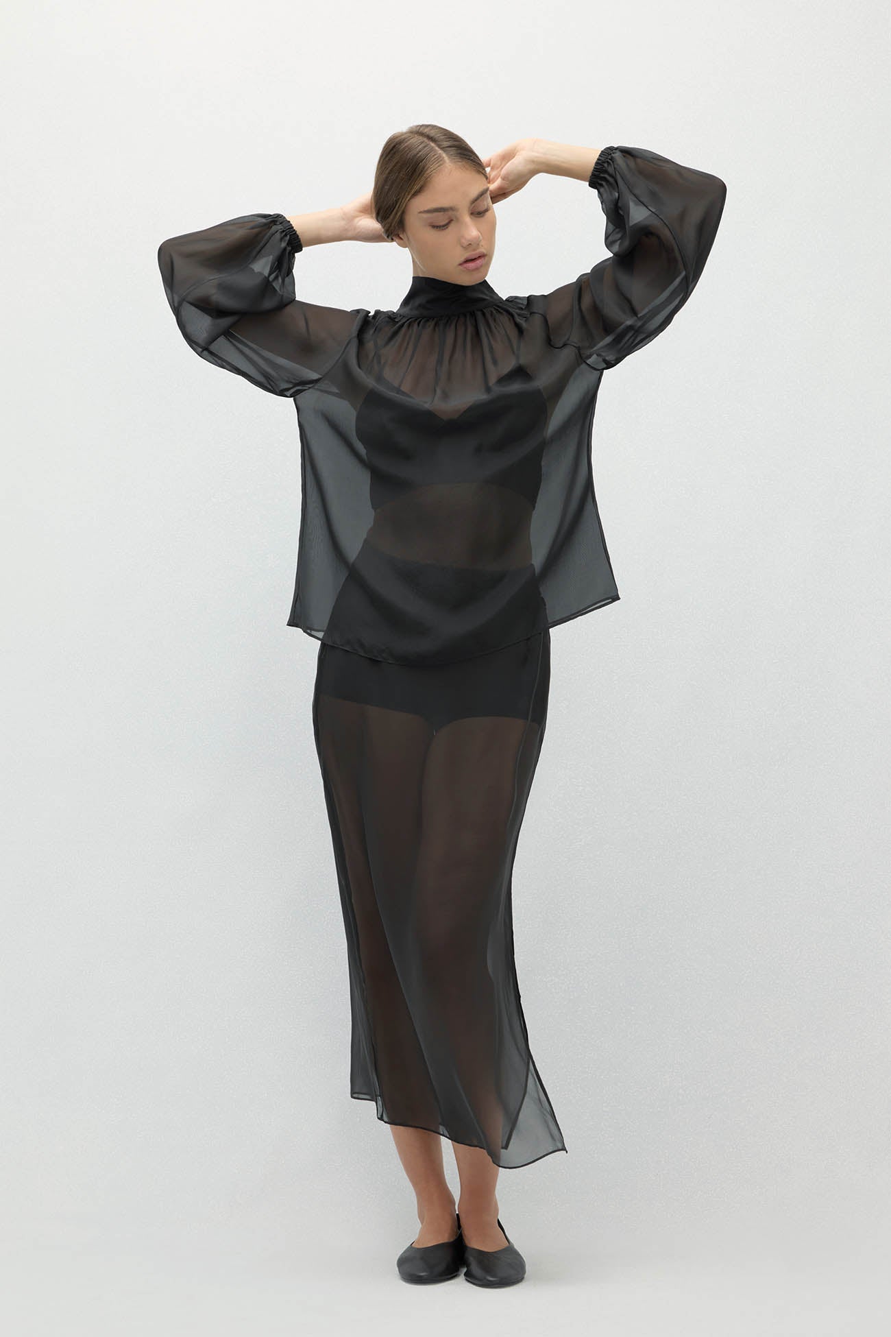 AMARA SILK ORGANZA BLOUSE