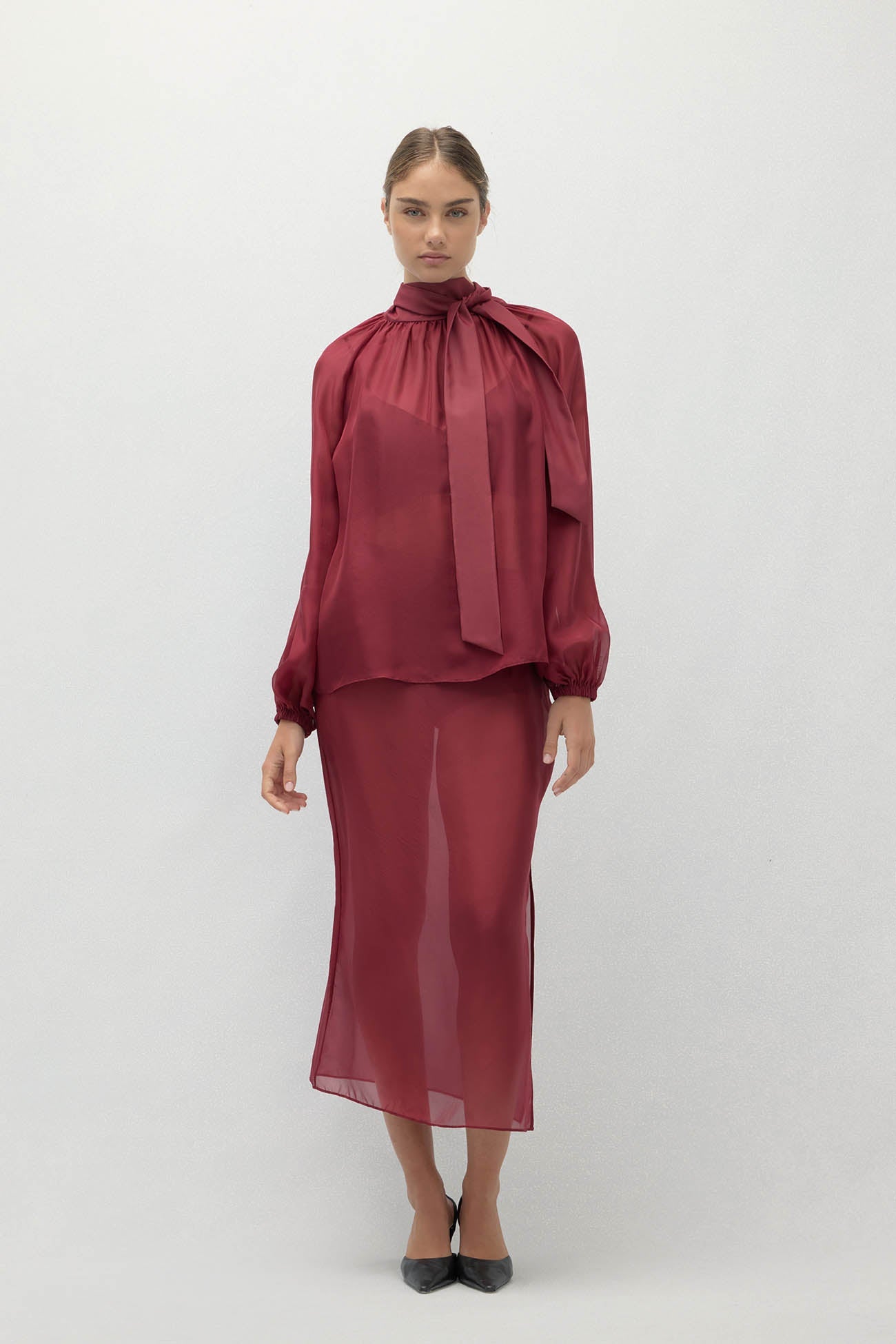 AMARA SILK ORGANZA BLOUSE